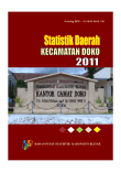 Statistik Daerah Kecamatan Doko 2011